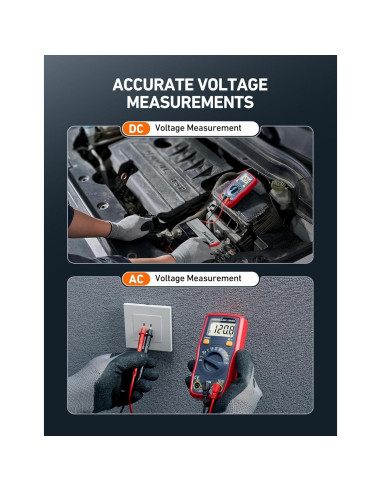 Multímetro Digital AstroAI ASIDM130B, Mide Voltaje y Más