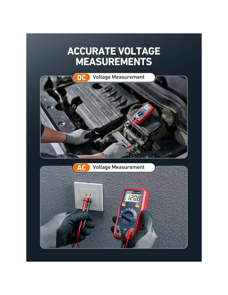Multímetro Digital AstroAI ASIDM130B, Mide Voltaje y Más