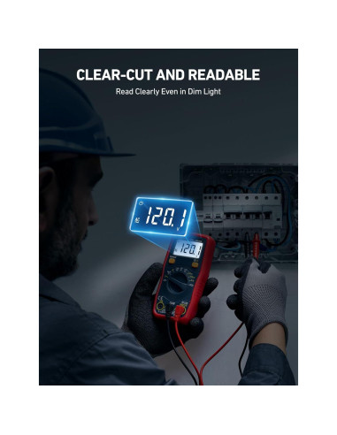 Multímetro Digital AstroAI ASIDM130B, Mide Voltaje y Más