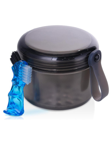 Estuche para Dentaduras Heigoeost Gris Transparente 9.4 cm