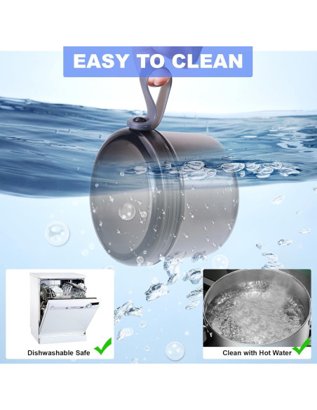 Estuche para Dentaduras Heigoeost Gris Transparente 9.4 cm