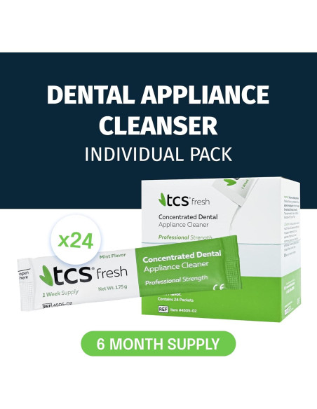 Limpiador Dental TCS Fresh 24 Sobres Menta Profesional