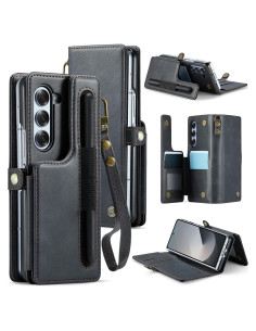 Funda de Cartera Vinich para Samsung Galaxy Z Fold 6 Negra