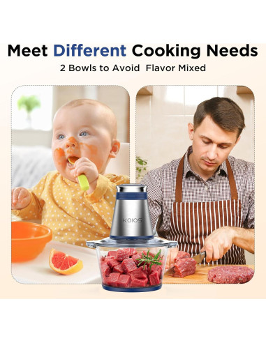 Procesador de Alimentos KOIOS AMJ-301 500W 2L Azul