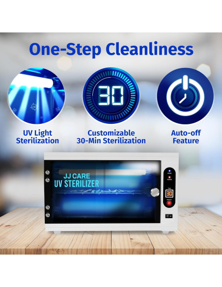 Esterilizador UV JJ CARE 8 Litros con Temporizador LED