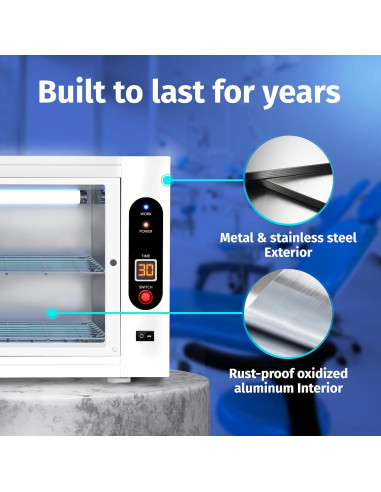 Esterilizador UV JJ CARE 8 Litros con Temporizador LED