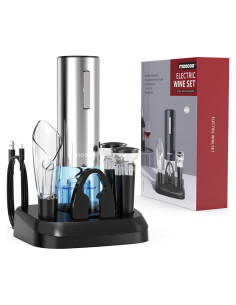 Abridor de Vino Eléctrico Moocoo KPQ-SL Set Completo