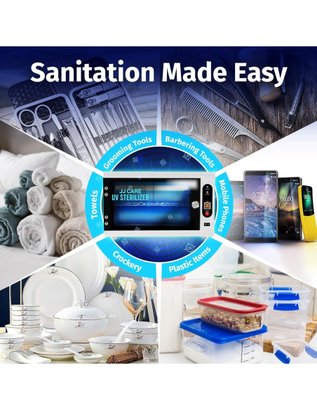 Esterilizador UV JJ CARE 8 Litros con Temporizador LED