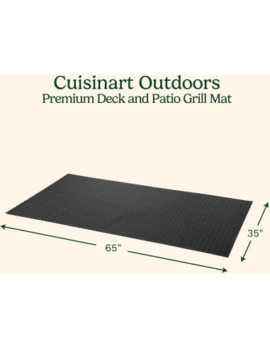 Alfombrilla Cuisinart 165x91 cm Antideslizante para BBQ