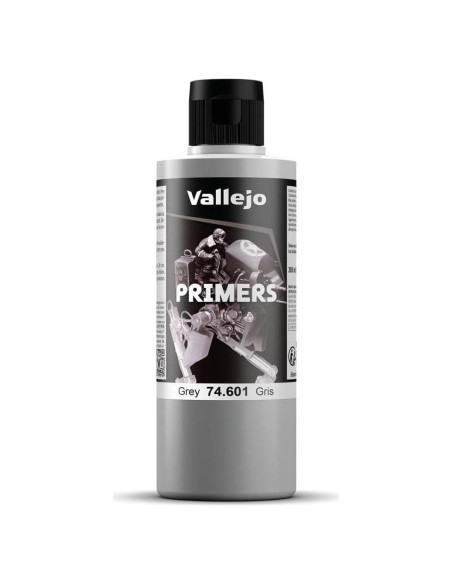 Imprimación Acrílica Vallejo Gris 200 ml - Acabado Mate