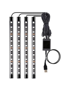 Luces LED de Interior Wanmin RGB con Control Remoto y Sonido