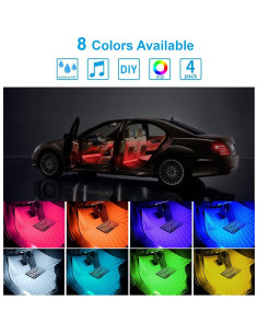 Luces LED de Interior Wanmin RGB con Control Remoto y Sonido 2