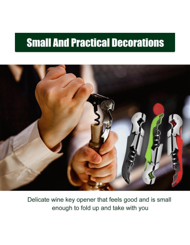 24 Sacacorchos de Vino CSSOPENSs Acero Inoxidable Colorido