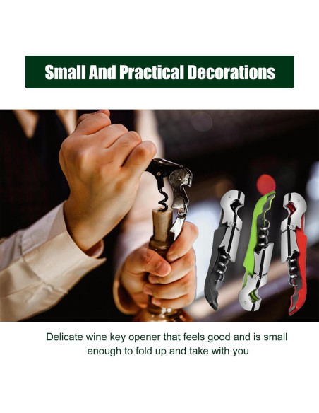 24 Sacacorchos de Vino CSSOPENSs Acero Inoxidable Colorido