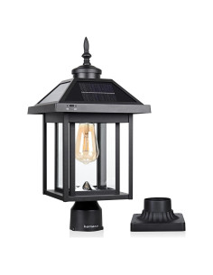 Luz Solar de Poste Kemeco ST4342Q LED Impermeable 52.8cm