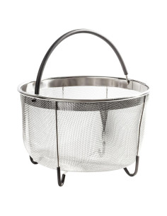 Cesta de Vapor Acero Inoxidable 8QT Prepmen para Instant Pot