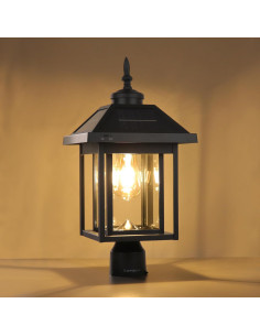 Luz Solar de Poste Kemeco ST4342Q LED Impermeable 52.8cm 2