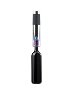 Abrebotellas de vino eléctrico Vinturi recargable plateado 2