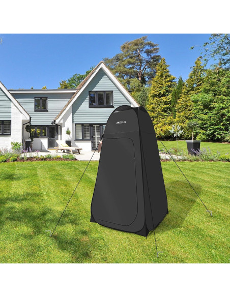 Carpa de Ducha Plegable AKOZLIN 1.88m Impermeable Negra