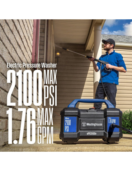 Limpiadora a Presión Eléctrica Westinghouse ePX3100v 2100 PSI