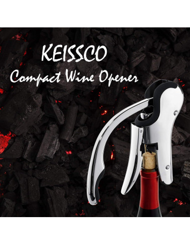 Abrebotellas de Vino KEISSCO Acero Inoxidable con Cortador