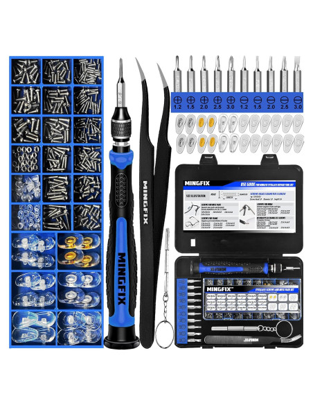 Kit de Reparación de Gafas MINGFIX con Tornillos y Pinzas