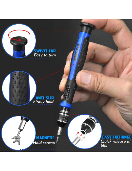Kit de Reparación de Gafas MINGFIX con Tornillos y Pinzas