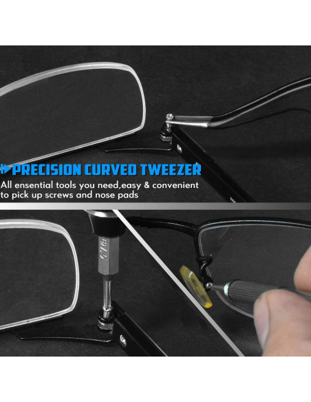 Kit de Reparación de Gafas MINGFIX con Tornillos y Pinzas