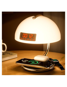 Lámpara Despertador Táctil Kingtron PW0062 con Carga Inalámbrica
