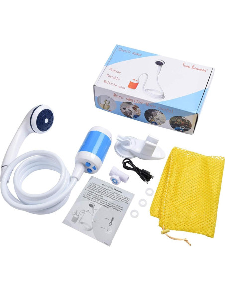 Ducha Portátil Eléctrica Iron Hammer 3.7V 2400mAh Azul