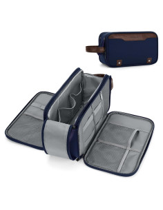 Bolsa de Aseo Wedama Grande Impermeable Azul para Hombres