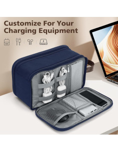 Bolsa de Aseo Wedama Grande Impermeable Azul para Hombres 2