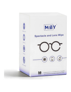 Toallitas para limpiar lentes MTBHY 50 unidades prehumedecidas