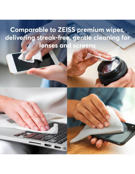 Toallitas para limpiar lentes MTBHY 50 unidades prehumedecidas