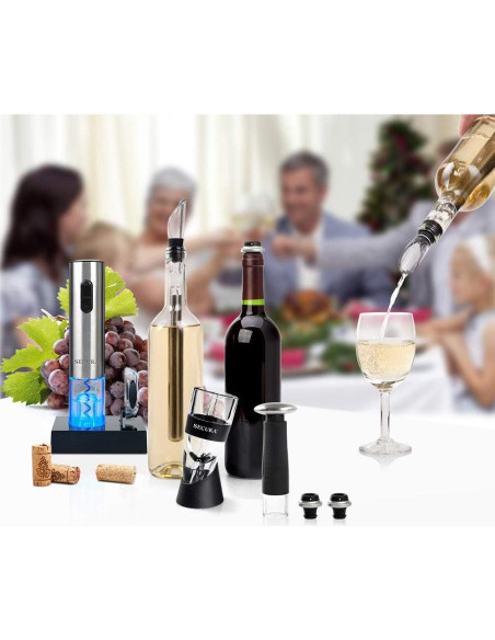 Set de Accesorios para Vino Secura 12 Piezas con Aerador