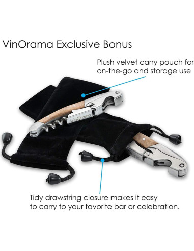 Sacacorchos 3-en-1 VinOrama con Mango de Palisandro