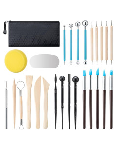Kit de Herramientas de Arcilla Amrules 27 PCS Multifuncional