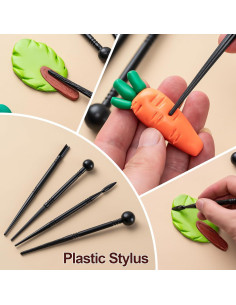 Kit de Herramientas de Arcilla Amrules 27 PCS Multifuncional 2