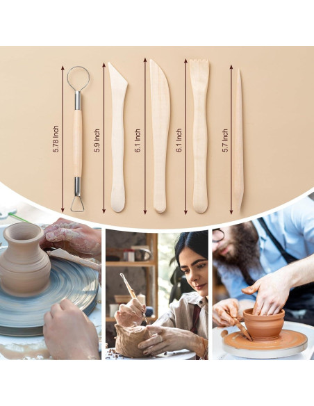 Kit de Herramientas de Arcilla Amrules 27 PCS Multifuncional