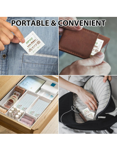 Toallitas limpiadoras Dipoo 200 unidades para lentes