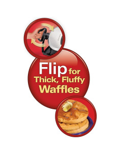 Waffle Maker Hamilton Beach 26010R Acero Inoxidable Antiadherente 2