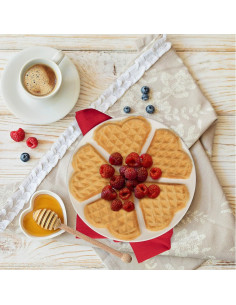 Máquina de Waffles CucinaPro 5 Corazones Antiadherente 2