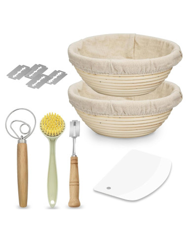 Cesta Banneton Redonda Eco Keep 22.86 cm con Accesorios