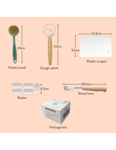 Cesta Banneton Redonda Eco Keep 22.86 cm con Accesorios