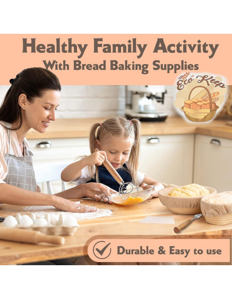 Cesta Banneton Redonda Eco Keep 22.86 cm con Accesorios