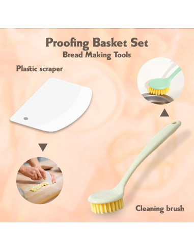 Cesta Banneton Redonda Eco Keep 22.86 cm con Accesorios