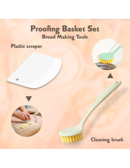 Cesta Banneton Redonda Eco Keep 22.86 cm con Accesorios