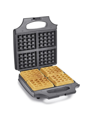 Fabricador de Waffles BELLA 4 Cuadrados Acero Inoxidable 1400W