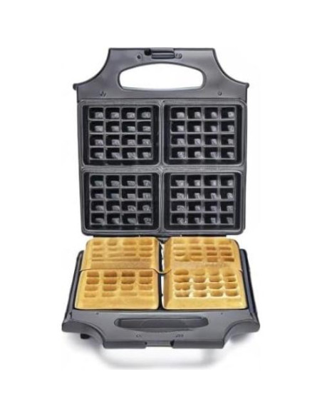 Fabricador de Waffles BELLA 4 Cuadrados Acero Inoxidable 1400W