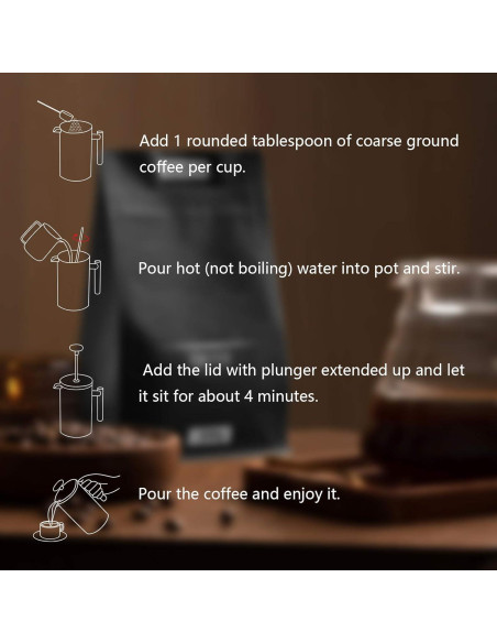 Cafetera Prensa Francesa VITASUNHOW Acero Inoxidable 0.99 kg